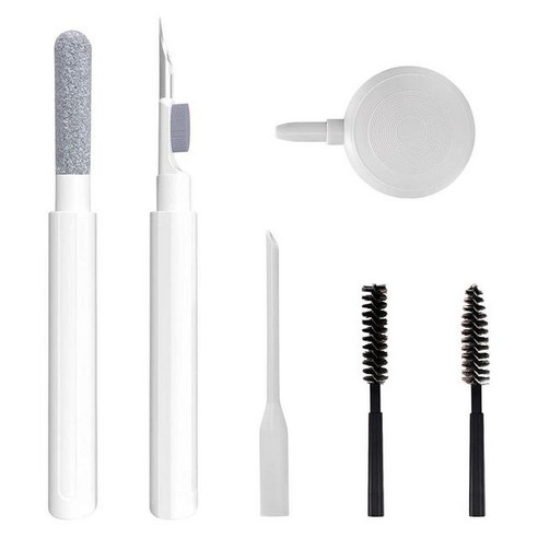 인 이어 헤드셋 청소 펜 무선 이어폰 카메라용 다기능 클리너 키트 휴대폰용 도구, [01] White, 1) White, 1개