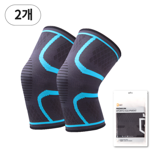 가드웰 편안한 무릎보호대, 2개, 블루