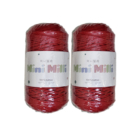 미니밀리실 버블 토트백 150g (총 300g), 2개, 730 레드