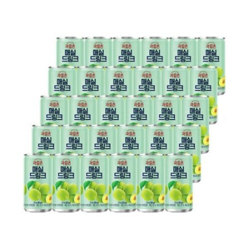 썬키스트 매실175ml 캔음료 과즙음료 음료수 과일촌으로 리뉴얼, 30개, 175ml