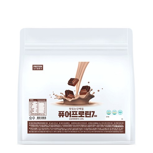 프로틴스토리 포대유청 맛있는 단백질 퓨어프로틴7 1kg 초코, 1개