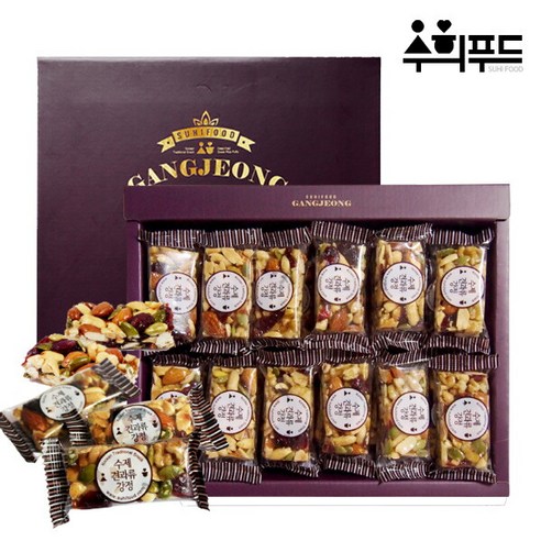 수희수제견과 수제 통아몬드 호두 강정 선물세트, 600g, 1개