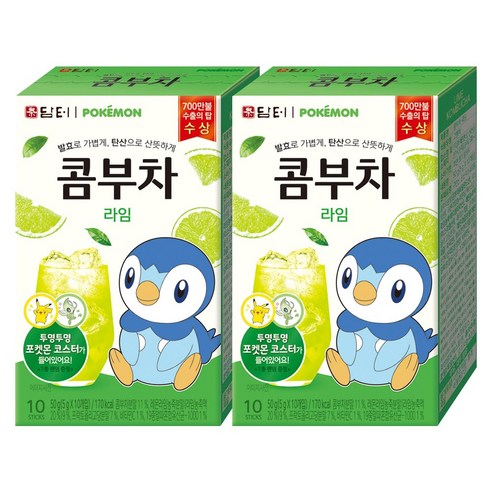 담터 콤부차 라임 10T 2박스, 10개