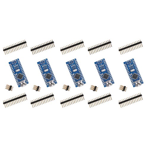 Arduino Pro Mini Nano V3.0 Atmega328P 5V 16M 마이크로 컨트롤러 키트 Arduino Nano V3.0 (5pcs) 용 USB 케이블 없음, 하나, 푸른
