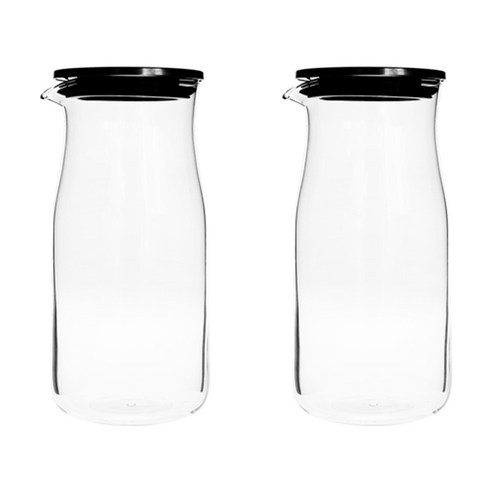 델리 1+1 내열 물병 gph101-1 1세트, 투명, 780ml, 2개