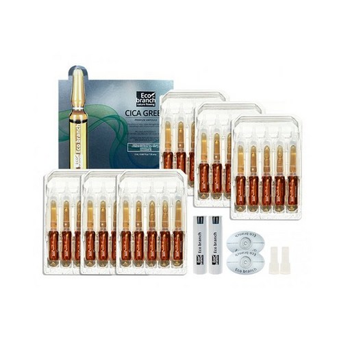 [본사직영] 에코브런치 Premium 프리미엄 앰플 시카그린 2ml x 30개입 미백 탄력 보습 주름개선, 30개