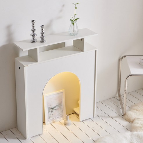 썰렁한 우리 집, 스칸디무드 LED 벽난로 콘솔 하나로 감성 북유럽 완성! 벽난로콘솔