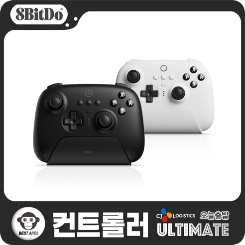 8BitDo Ultimate 얼티밋 닌텐도 스위치 무선 컨트롤러, 블랙, 1개