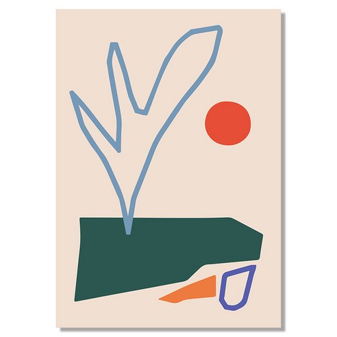 일출 장면 다채로운 캔버스 회화 아트 포스터 거실 홈 장식 Frameless 그림 코어, K047-2, 10X15cm만그림코어(frameless)