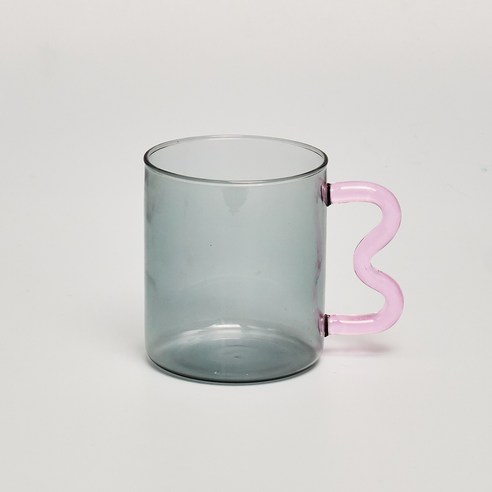 웨이브 커피잔 머그잔 300ml, 그레이 01, 301-400ml