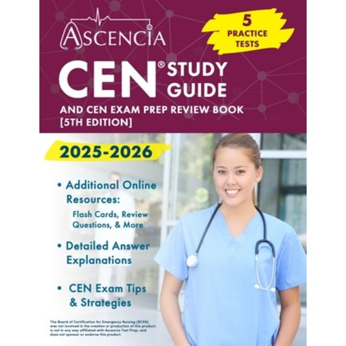 (영문도서) CEN Study Guide 2025-2026: 5 Practice Tests and CEN Exam Prep Review Book [5th... Paperback, Ascencia Test Prep, English, 9781637989456