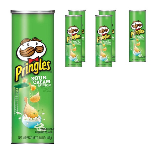 프링글스 양파맛, 158g, 6개