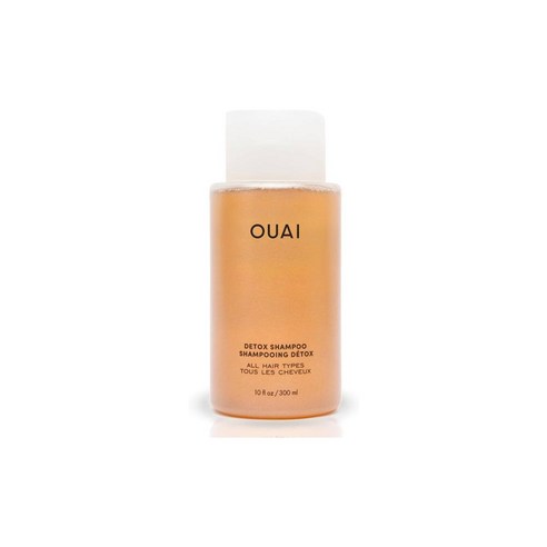 OUAI Detox Shampoo - 먼지 오일 제품 및 경수 축적을 위한 클래리파잉 클렌저 슈퍼 클린 소프트 상쾌한 자물쇠로 돌아가기 10 fl oz, 1개