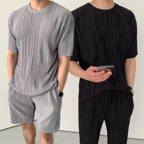 에이치베이직 남자플리츠 남성쿨티셔츠 쿨링반팔