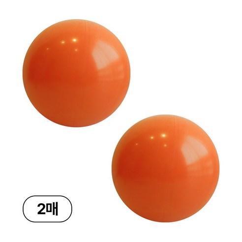 디어플레이스 90cm 대형 원형 풍선, 2매, 02_오렌지