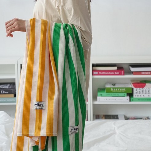 포근한 행복을 담은, 오이코스 와플 블랭킷으로 감싸는 일상 오이코스