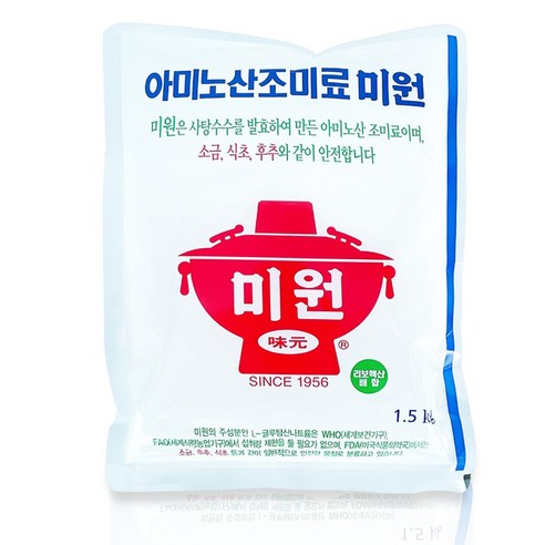 대상 아미노산 조미료 미원, 1.5kg, 1개