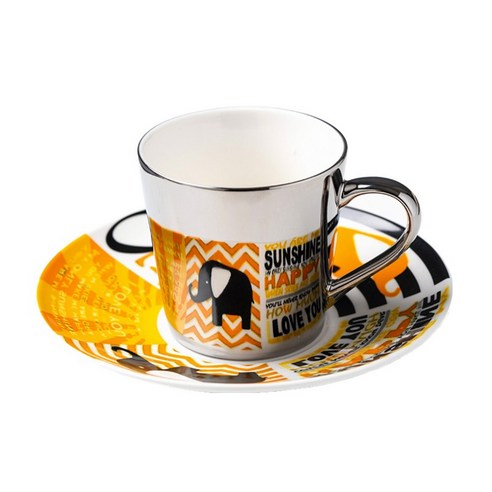 [SW] 거울 반사 커피 잔 유리 차 물 컵 크리 에이 티브 Coffeeware Drinkware, 파란_201-300ml