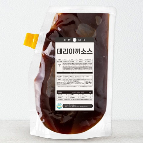 데리야끼소스 오코노미야끼소스 닭꼬치 타코야끼소스 500g, 1개