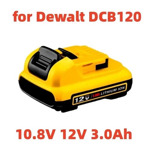 디월트배터리 호환 Dewalt DCB120 리튬 이온 배터리 교체 전동 공구 12V 3Ah DCB123 DCB125 DCB124 DCB122 DCD710, 3)2개 3.0Ah, 3) 2PCS 3.0Ah dcp580p2 Best Top5