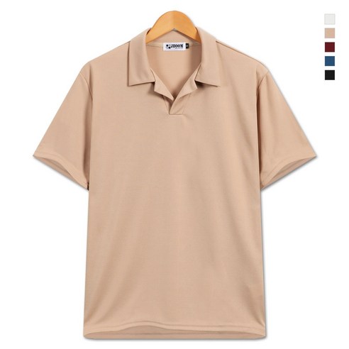 제이붐 남성 레드트 오픈카라 분또 반팔티 T055 반팔 티셔츠