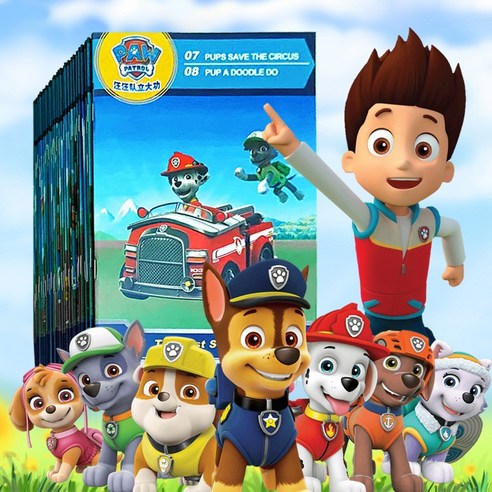 [동네서점] 국내 당일발송 Paw Patrol 퍼피 구조대 대본집 세트 영어원서 음원제공, 퍼피 구조대 대본집 26권 세트