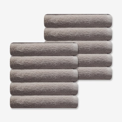 송월타올 내츄럴코지 호텔수건 150g 30수 면사, 라이트 브라운, 10개