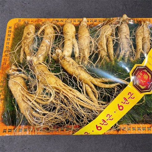 [풍기인삼] 6년근 수삼선물세트, 선물세트(대) 750g(9~10뿌리)x1세트 인삼선물세트