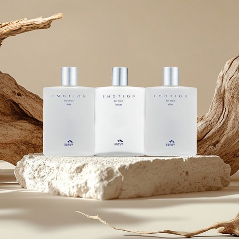 면도 후 자극받은 피부, 꽃을든남자 스킨케어 3종 세트로 진정시키세요.