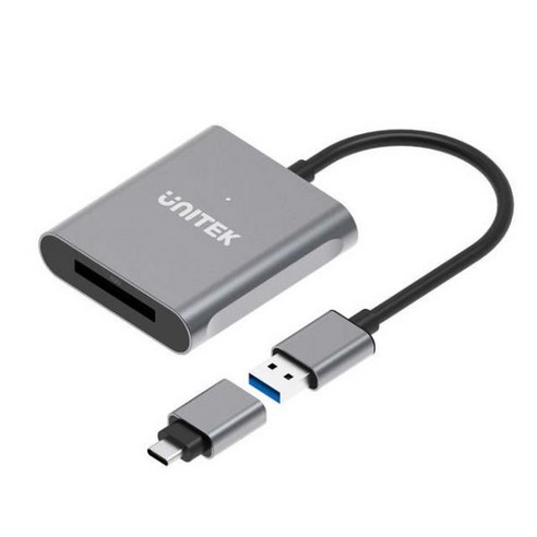 cfexpress리더기 Unitek-USB 3.1 카드 리더기 알루미늄 XQD 메모리 어댑터 소니 M/G 시리즈용 윈도우 맥 OS 컴퓨터 타입 C 컨버터 포함 103414, R1009A, R1009A, 1개