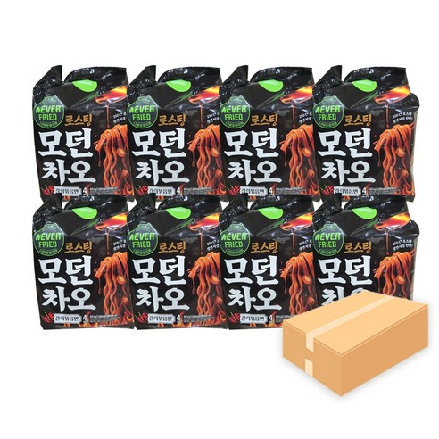 풀무원 로스팅 모던차오 갈릭볶음면 110.6g, 8개