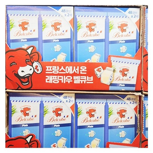 THE LAUGHING COW THE LAUGHING COW 벨큐브 플레인 치즈 250g X 2개입, 종이박스포장