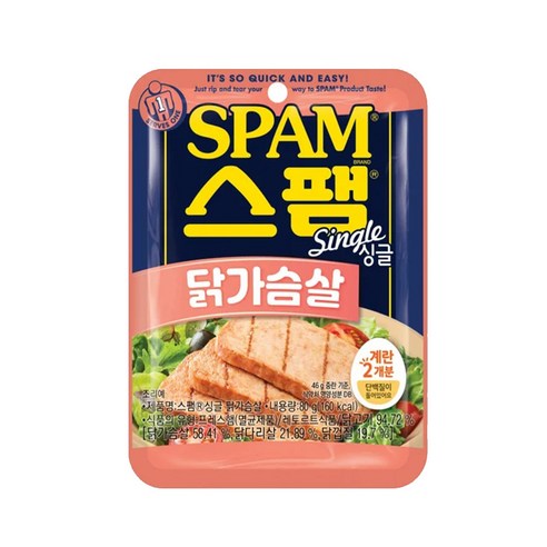 (실온)[CJ제일제당]스팸싱글 닭가슴살, 1개, 80g