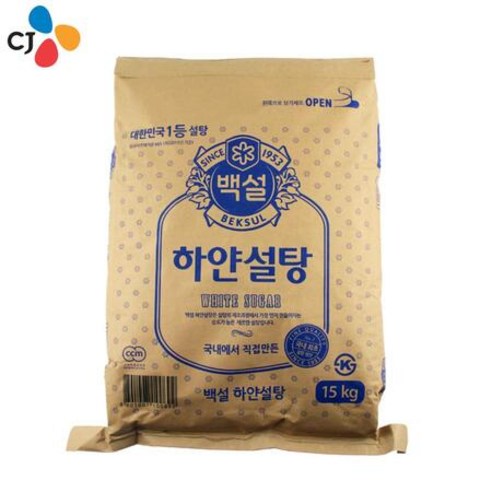 CJ 백설 하얀설탕 15kg, 상세페이지 참조, 상세페이지 참조, 상세페이지 참조