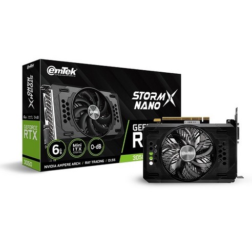 HIT 이엠텍 지포스 RTX 3050 STORM X NANO D6 6GB