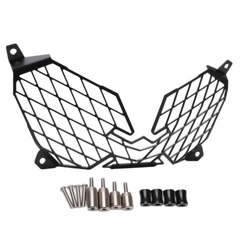 헤드 라이트 그릴 가드 메쉬 디자인 금속 쉴드 커버 프로텍터 슈퍼 테너 xt1200z xtz1200 2010-21 안전 운전 장식에, {"사이즈":"307mm"}, {"수건소재":"철"}, 검은 색