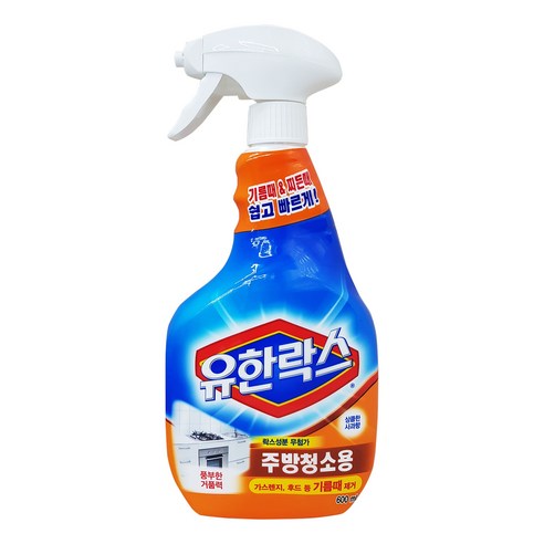 유한락스 주방청소용, 600ml, 4개