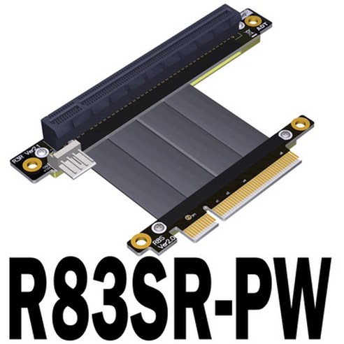 PCI-E x8 연장 케이블 어댑터 x16 PCIe 라이저 1U2U 8x-16x GTX1080Ti RTX3060 그래픽 카드 ETH 마이닝 익스텐션, 02 빨간_01 15cm