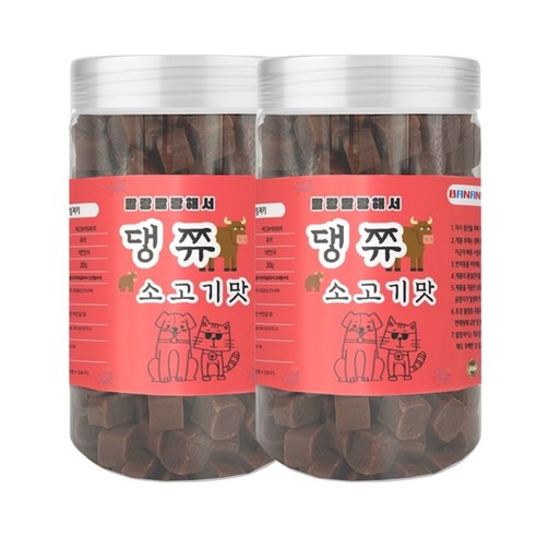 댕쮸 강아지 말랑말랑 져키 간식 대용량, 2개, 200g, 소고기맛