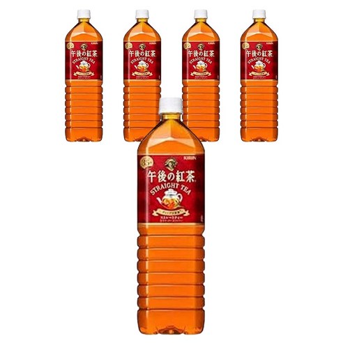 KIRIN 오후의 홍차 스트레이트 티, 1.5L, 5개, 1개입
