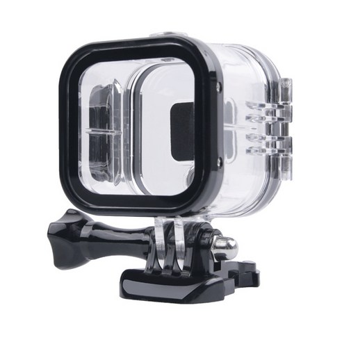 Retemporel GoPro Hero 4/5 세션용 방수 쉘 케이스 카메라 액세서리용 수중 45M 보호 하우징 박스, 투명 & 블랙