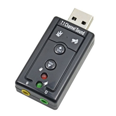 외장 사운드 카드 usb TISHRIC-외부 USB 어댑터 7.1 채널 전문 3.5mm 마이크 헤드셋 노트북 PC 전문149350, 1) TSR069