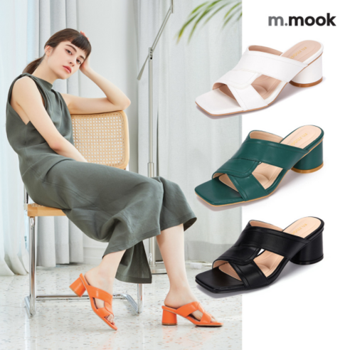 무크 무크 여화 22SS 오웬 스트랩 데일리 뮬 4 colors