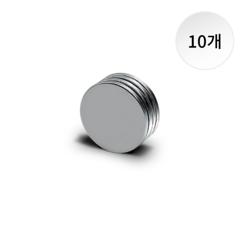 쇼픽스 네오디움 원형 자석 25mm x 2mm, 10개