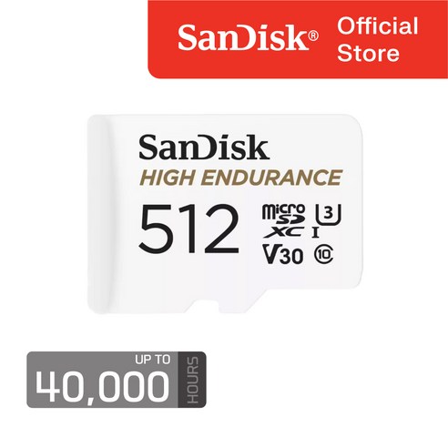 샌디스크 정품 하이 인듀어런스 마이크로SD V30 SDSQQNR 블랙박스, 1개