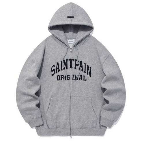 SAINTPAIN 세인트페인 SP 오리지널 후드 집업-멜란지 그레이 ORIGINAL HOOD ZIP UP-MELANGE GRAY 154721