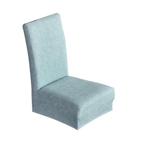 높은 의자를 위한 현대 뻗기 식사 의자 덮개 빨 수 있는 연약한 Slipcovers, 호수 블루, 폴리 에스터 실크