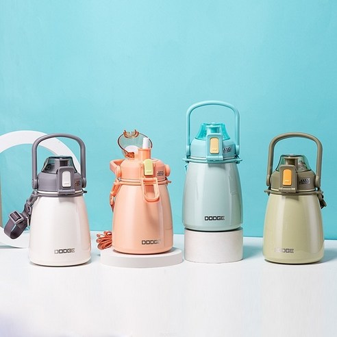 ROGBID새로운 남성과 여성의 대용량 단열316스테인레스 스틸 우유 차 컵, 880ML, 녹색