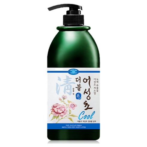 더블모 어성초 청앤쿨 샴푸 750ml 대용량 쿨샴푸 두피 각질 쿨링 케어, 1개, 0.75L