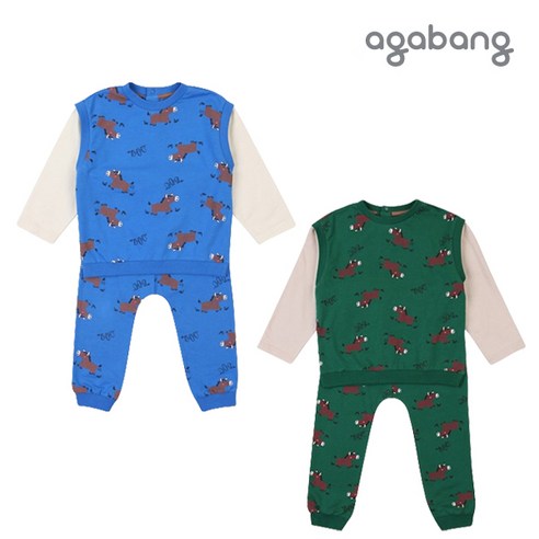 아가방 러브루팡맨투맨상하 BLUE GREEN 01P553001 아가방우주복 아가방 러브루팡맨투맨상하 BLUE GREEN 01P553001 아가방우주복